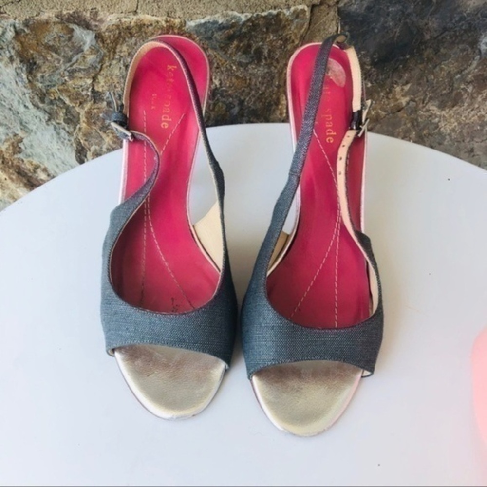 Kate Spade Peep Toe Slingback size 7.5